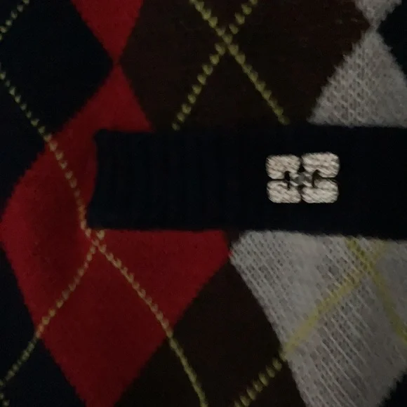 Women’s Ganni argyle Print cardigan size Small